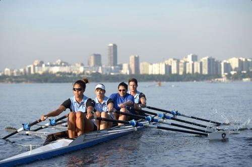 Atletas treinam na Lagoa Rodrigo de Freitas / Foto: Rio 2016 / Alexandre Loureiro